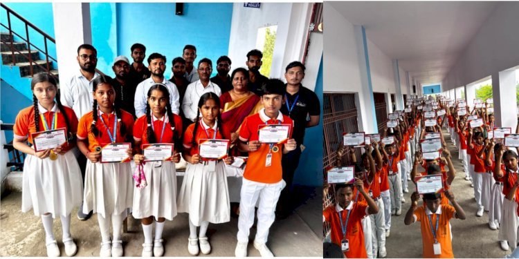 रायबरेली-लेखनशाला उड़ान 1.0 की सुलेख प्रतियोगिता सम्पन्न