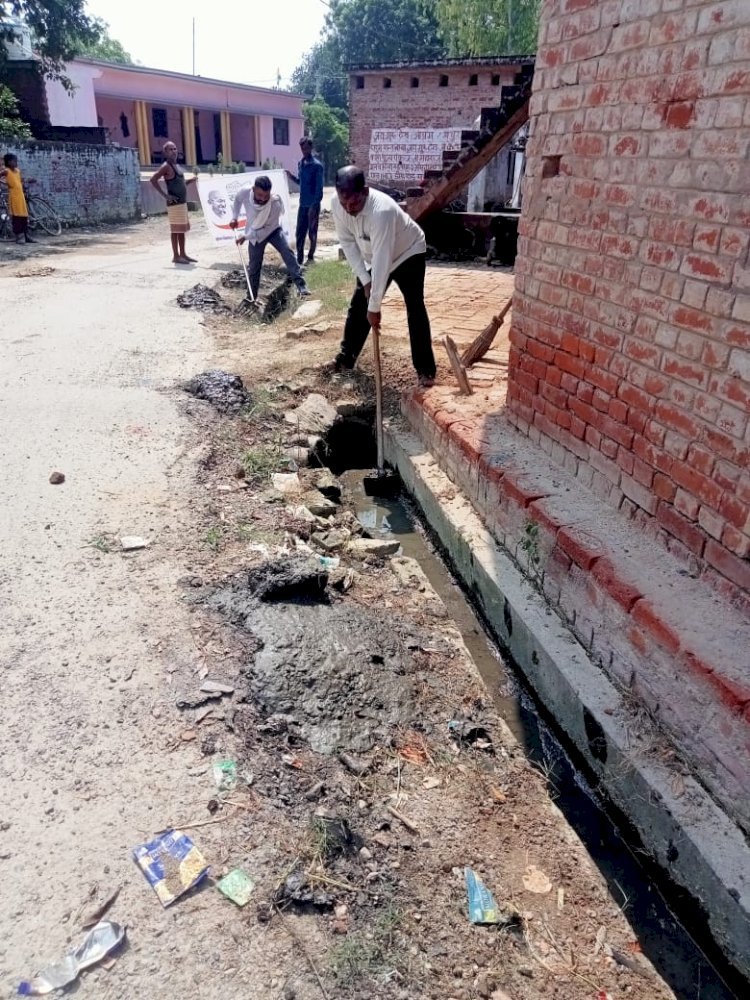 रायबरेली-स्वच्छता ही सेवा के तहत ग्राम पंचायतों में चलाया जा रहा वृहद स्वच्छता अभियान