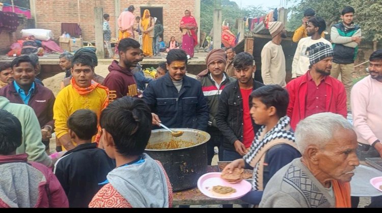 रायबरेली- पट्टी रहस कैथवल में विशाल भंडारे का आयोजन