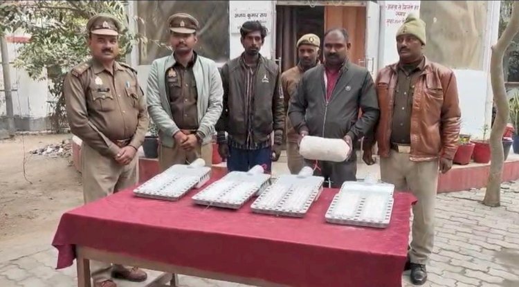 रायबरेली- ऊंचाहार में पुलिस ने स्ट्रीट लाइट चोरी के मामले में दो आरोपियों को किया गिरफ्तार