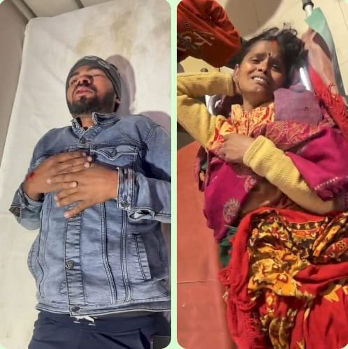 रायबरेली - पैदल जा रही महिला बाइक सवार से टकराई, दोनों घायल