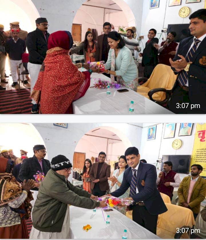 डीएम-एसपी ने वृद्धाश्रम पहुंचकर वृद्धजनों को दी नववर्ष की शुभकामनाएं