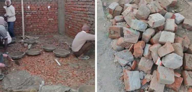 रायबरेली:ऊंचाहार में 40 लाख की लागत से बन रहे आरसीसी सेंटर में धांधली जाने कैसे ? 