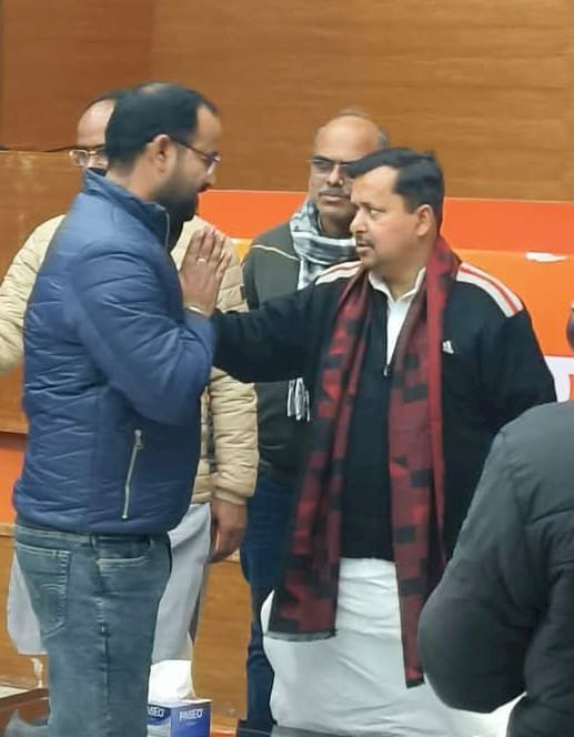 रायबरेली - मंडल अध्यक्ष ने कार्यकारी राष्ट्रीय अध्यक्ष से की शिष्टाचार मुलाकात