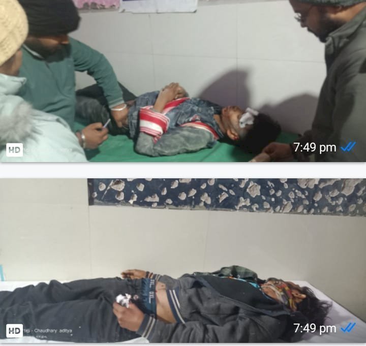 रायबरेली - खड़े अज्ञात पिकअप से टकराये बाइक सवार, दो घायल