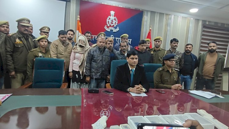रायबरेली पुलिस को मिली बड़ी कामयाबी, एक महिला सहित सात अंतर्जनपदीय घंटा चोर गिरफ्तार