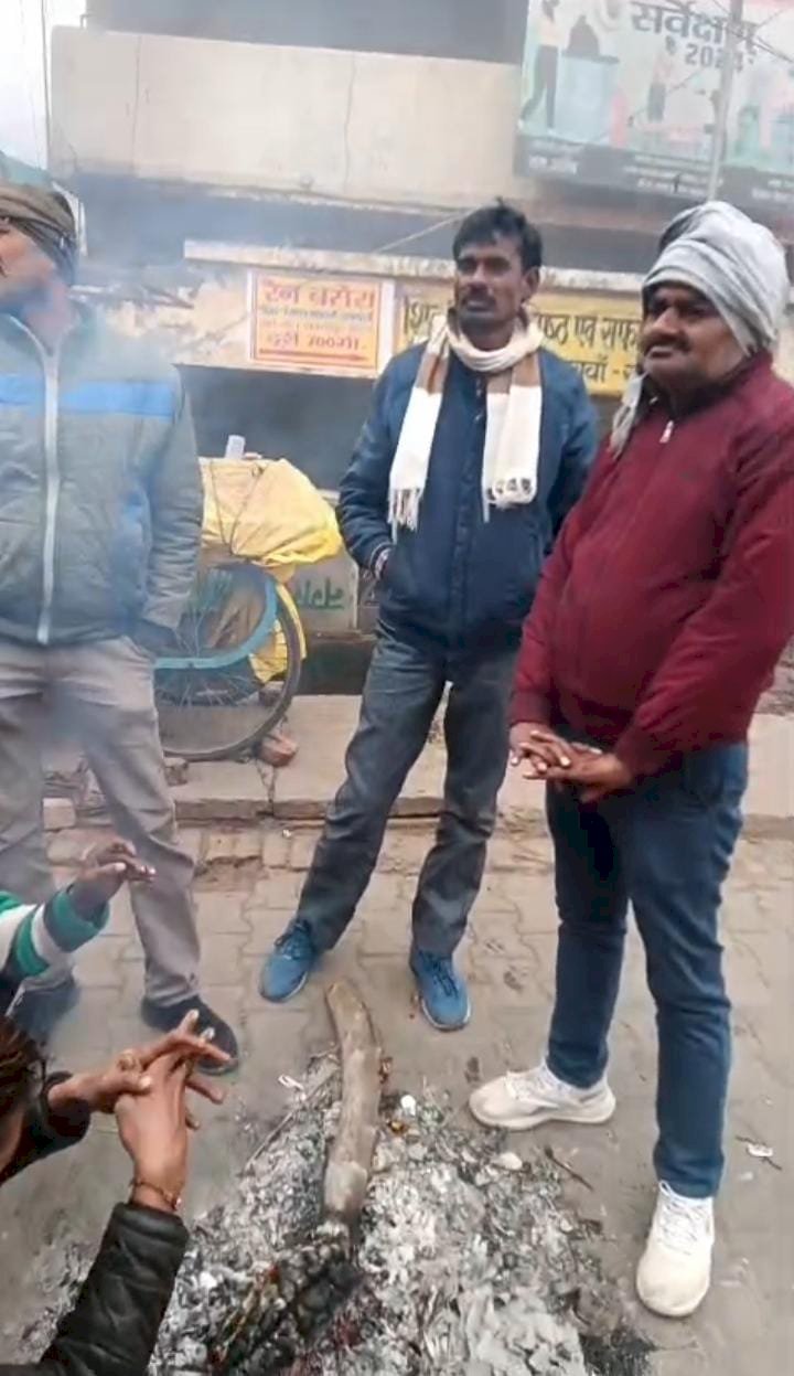 रायबरेली-शीतलहर की वापसी ने नगर पंचायत की व्यवस्था की खोली पोल