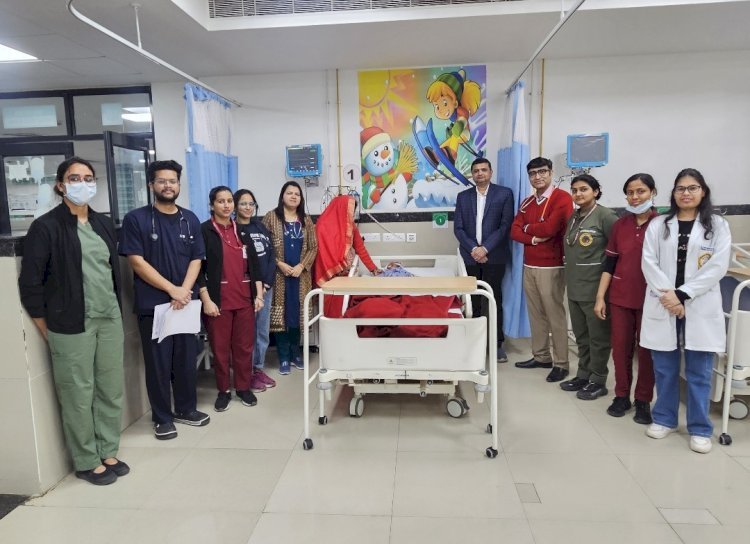 एम्स रायबरेली ने चार महीने की बच्ची को दिया जीवनदान- आनुवंशिक बीमारी “स्पाइनल मस्कुलर एट्रोफी” का किया इलाज