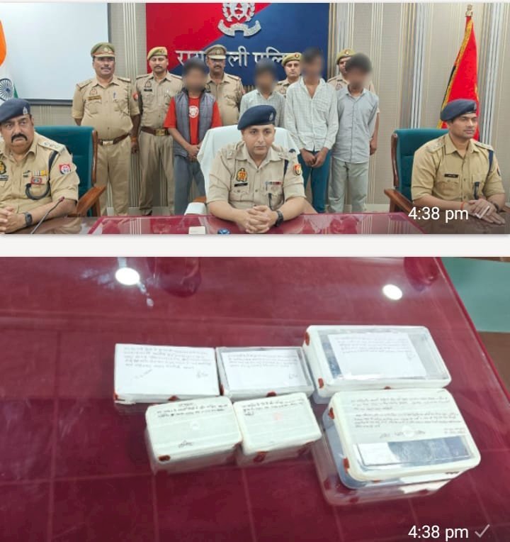 रायबरेली-लूट की घटना कारित करने वाले अंतर्जनपदीय गैंग के 6 सदस्य पुलिस मुठभेड़ में गिरफ्तार
