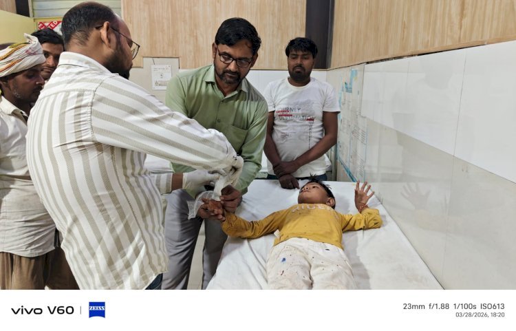 रायबरेली-खेलते समय चारा मशीन में कटा मासूम बालिका का अंगूठा, हुई लहूलुहान