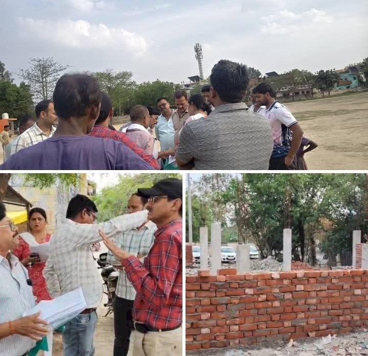 रायबरेली-खेलकूद मैदान की भूमि पर कब्जे को लेकर बवाल, स्थानीय लोगो ने किया प्रदर्शन