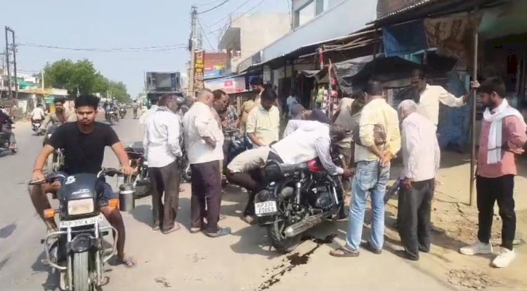 रायबरेली: तेज रफ्तार रोडवेज बस ने बाइक सवार को कुचला