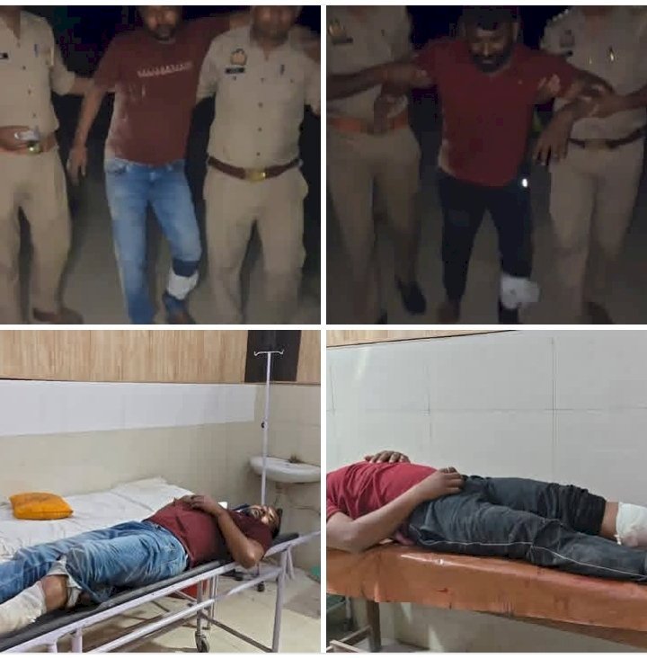 रायबरेली-दम्पति के साथ लूट की घटना को अंजाम देने वाले दो अभियुक्त पुलिस मुठभेड़ में हुए गिरफ्तार
