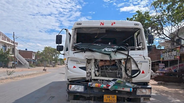रायबरेली-आगे चल रहे डंपर में पीछे से टकराया दूसरा डंपर, हालात सामान्य