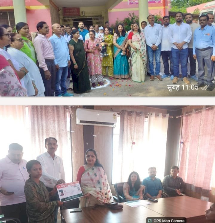 रायबरेली स्वतंत्रता दिवस के अवसर पर सीएचसी में झंडारोहण कर आयुष्मान कार्ड किए गए वितरित