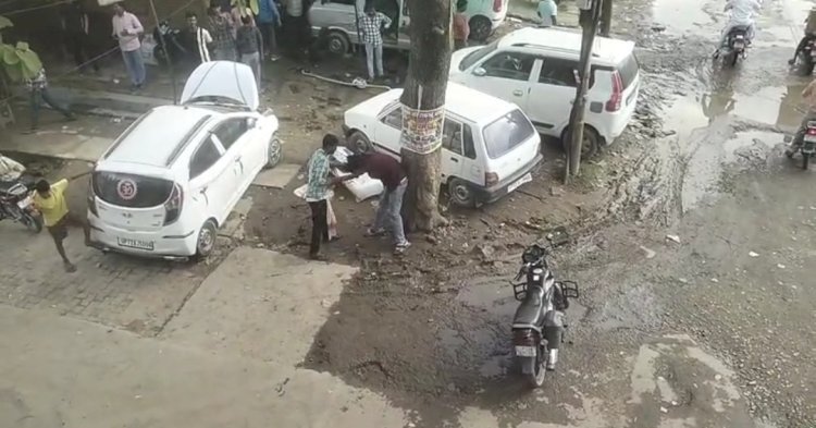 रायबरेली-सिविल लाइन चौकी के पास दबंगों की खुलेआम गुंडई, युवक को घसीट-घसीटकर पीटा