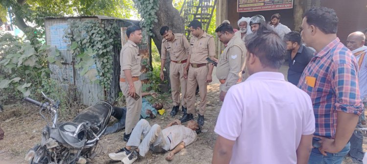 रायबरेली: तेज रफ्तार ई-रिक्शा और बाइक में जोरदार भिड़ंत, दो घायल