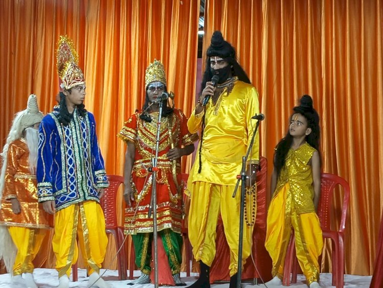 श्री खालिस हाट रामलीला समिति में शिव आगमन, ताड़का वध की लीला का भव्य मंचन
