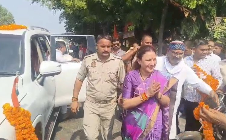 रायबरेली में कांग्रेस प्रदेश अध्यक्ष आराधना मिश्रा का भव्य स्वागत, 2027 में सरकार बनाने का किया दावा