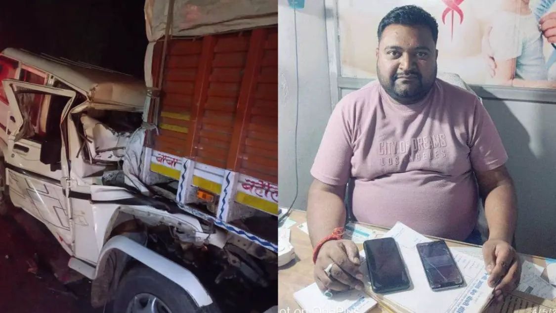 Raibareli-अनियंत्रित बोलेरो डीसीएम से टकराई, अस्पताल संचालक समेत दो की मौत